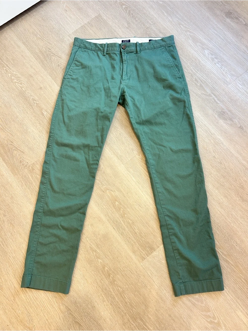 J.Crew Flex Green Chino Pants Size 33x32